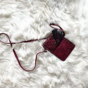 NWT Trezo boho satchel purse small faux leather